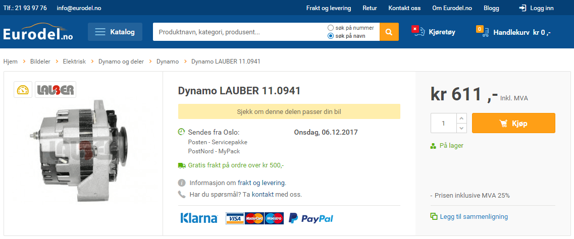 Dynamo LAUBER 11.0941